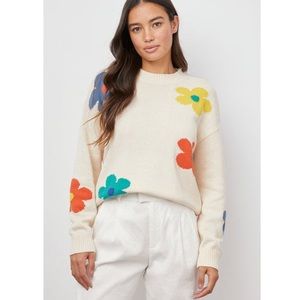 Rails Perci Sweater Ivory Daisies Size Small